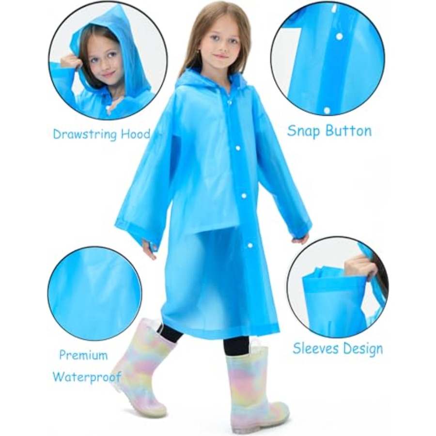 2 Pack Reusable Waterproof Rai - Emergency Poncho Rain のレビューと価格