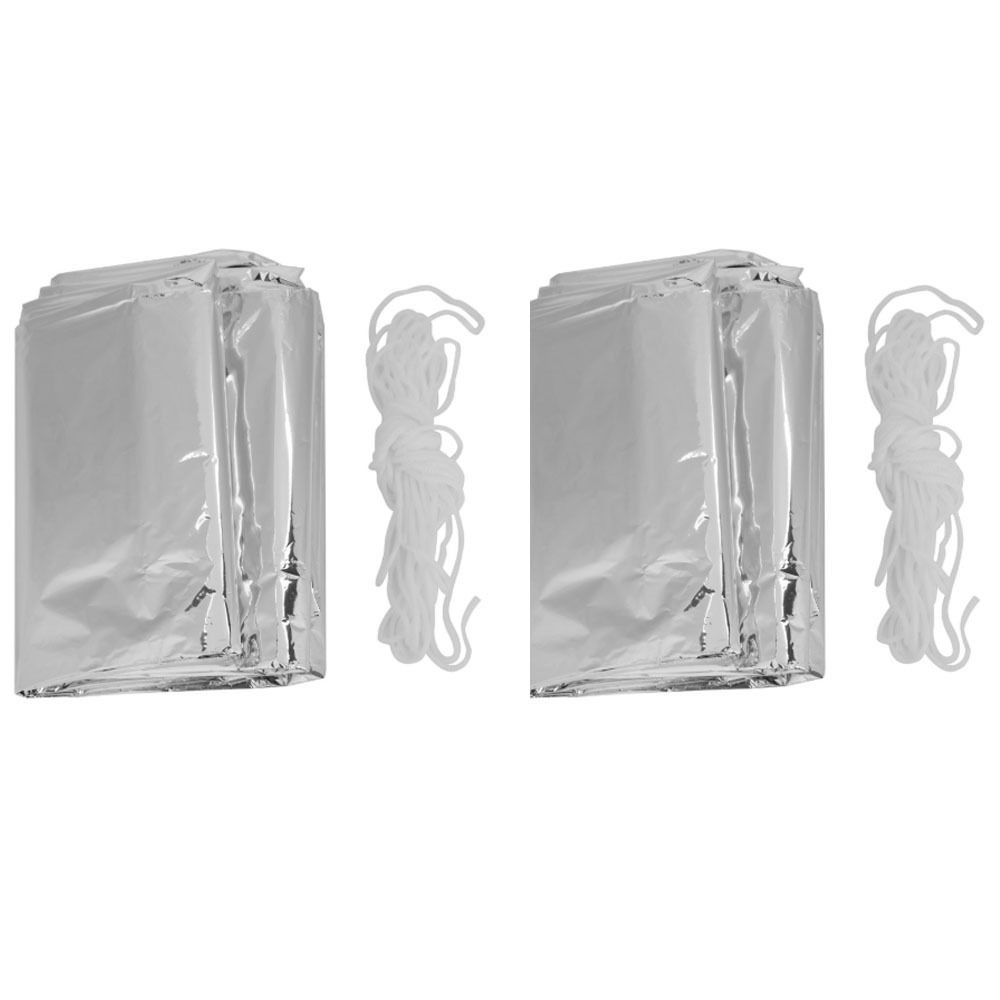 2 Pcs Durable Reflective Emerg - Survival Blanket Reflective のレビューと価格