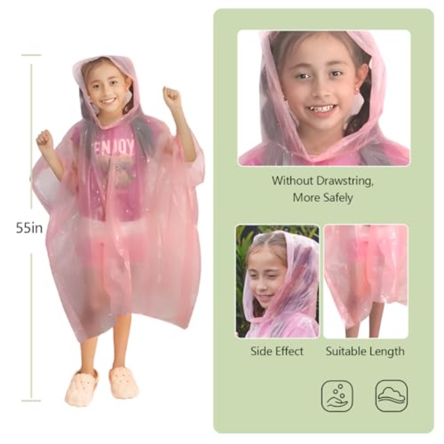 Emergency Disposable Rain Ponc - Emergency Poncho Rain のレビューと価格