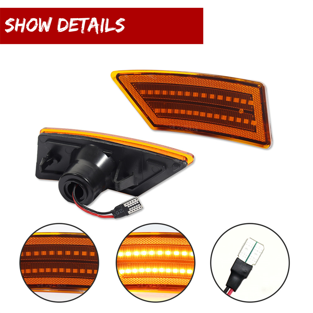 2PCS Car LED Front Side Marker - Signal Flare Kit のレビューと価格