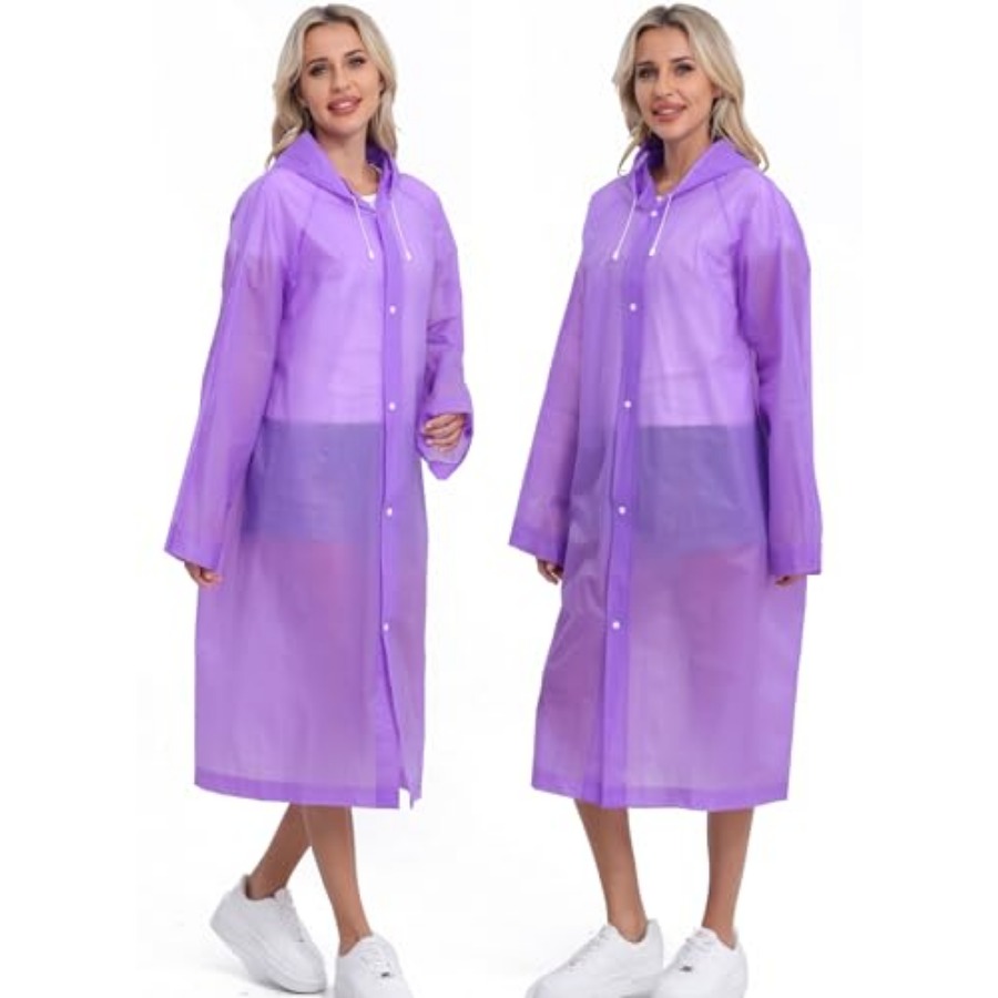 2-Pack Reusable Rain Ponchos f - Emergency Poncho Rain のレビューと価格