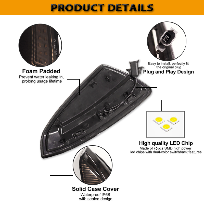 2pc Dynamic Sequential Blink/F - Signal Panel Orange のレビューと価格