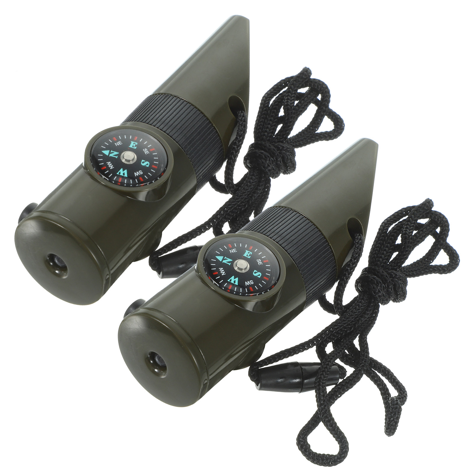2Pcs 7-in-1 Survival Whistle A - Emergency Whistle Loud のレビューと価格