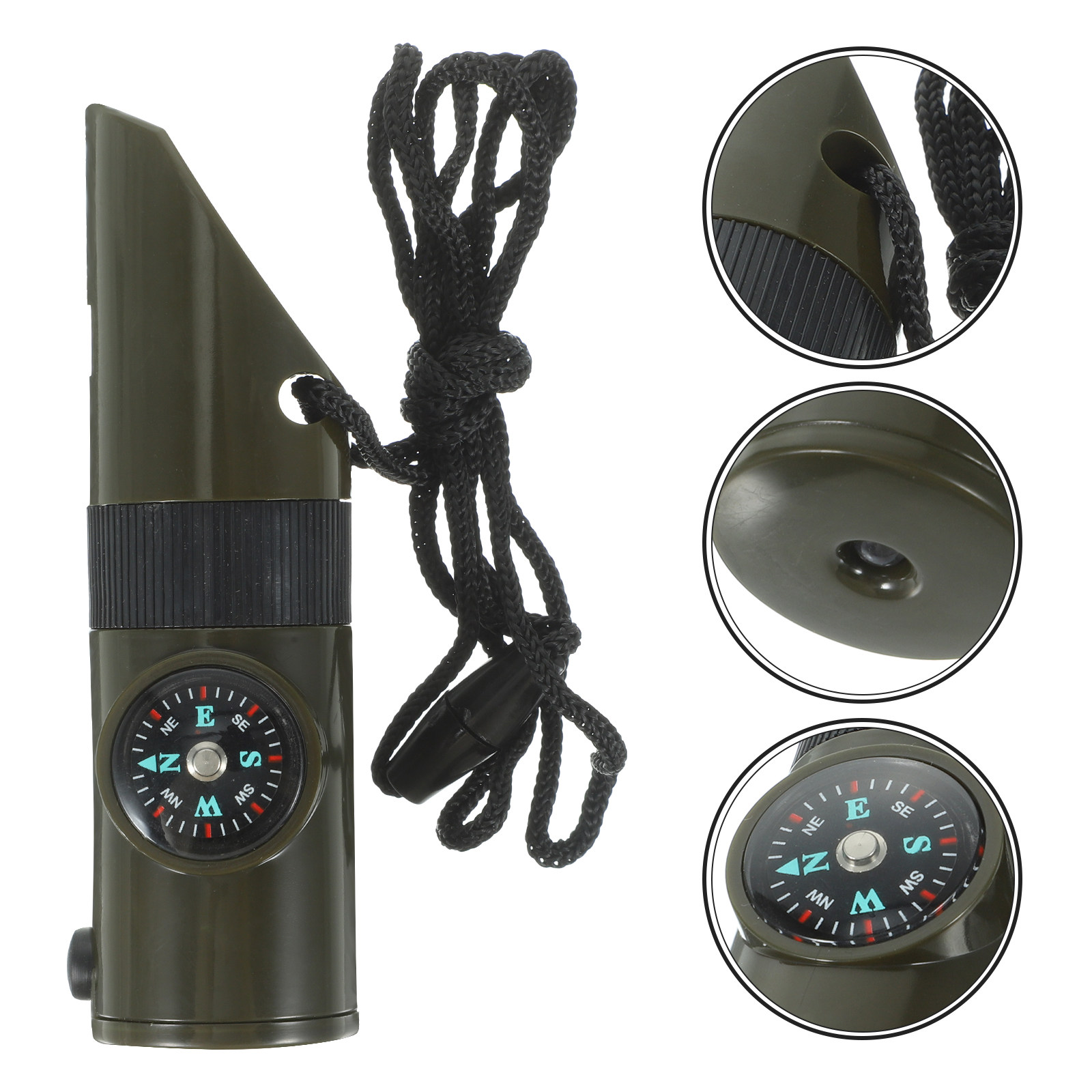 2Pcs 7-in-1 Survival Whistle A - Emergency Whistle Loud のレビューと価格