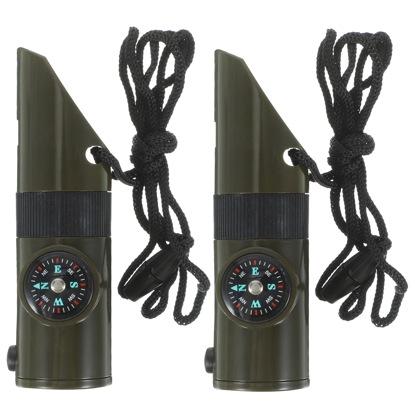 2Pcs 7-in-1 Survival Whistle A - Emergency Whistle Loud のレビューと価格