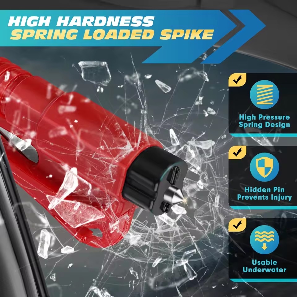 Safety Hammer Car Escape Tool  - Rescue Rope Throw のレビューと価格