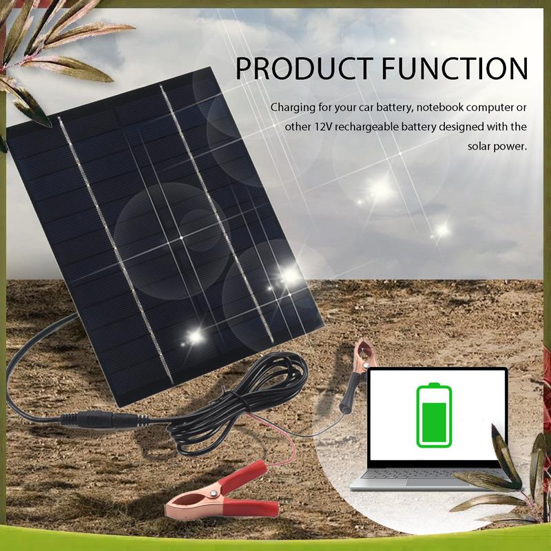 AB98-5.5W 12V Solar Panel Batt - Solar Emergency Charger のレビューと価格