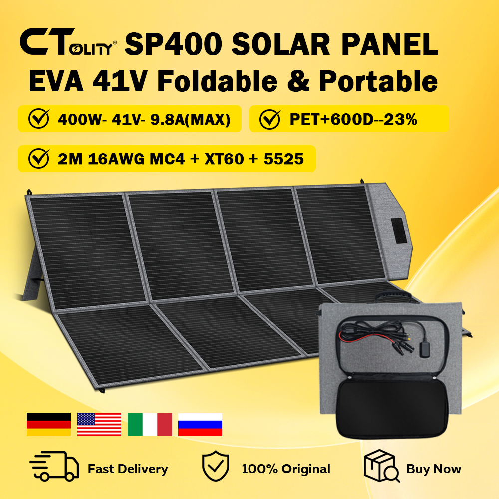 CTOLITY SP400 Portable Solar P - Solar Emergency Charger のレビューと価格