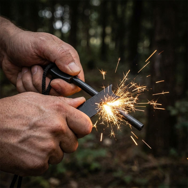 Multi-Function Wooden Handle M - Magnesium Fire Starter のレビューと価格