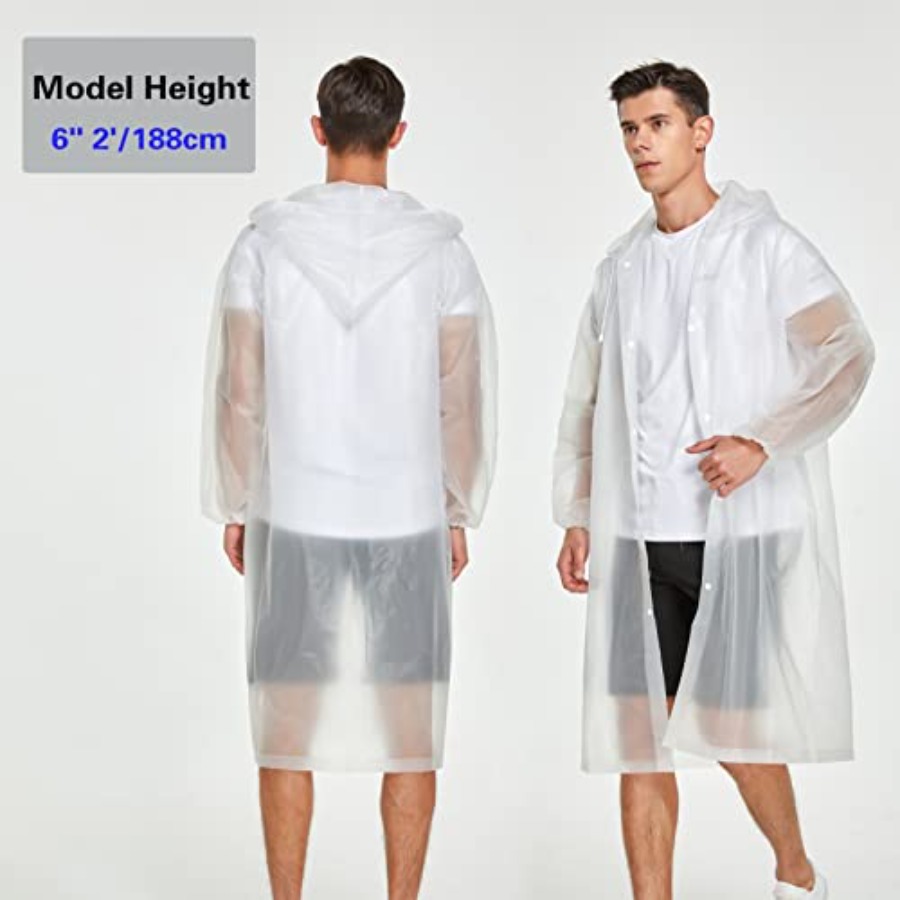2 Pack Waterproof Rain Ponchos - Emergency Poncho Rain のレビューと価格