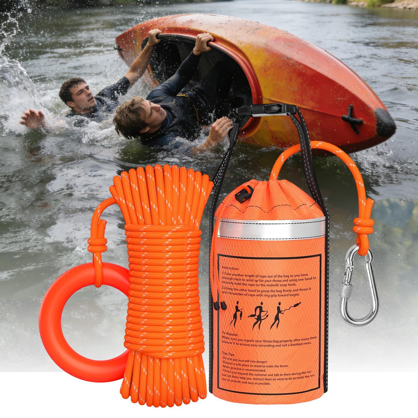 Water Rescue Throw Bag With Ro - Rescue Rope Throw のレビューと価格