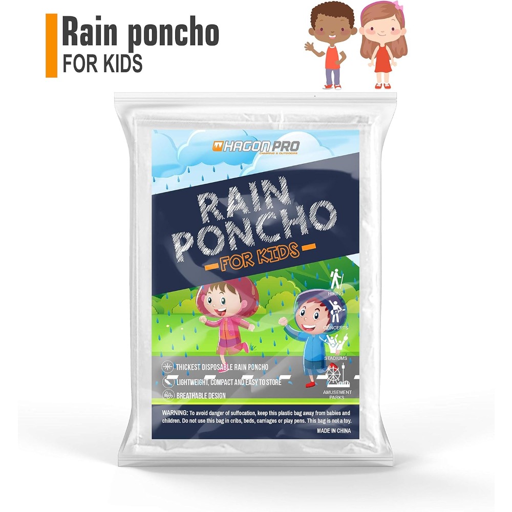 Hagon PRO Disposable Rain Ponc - Emergency Poncho Rain のレビューと価格