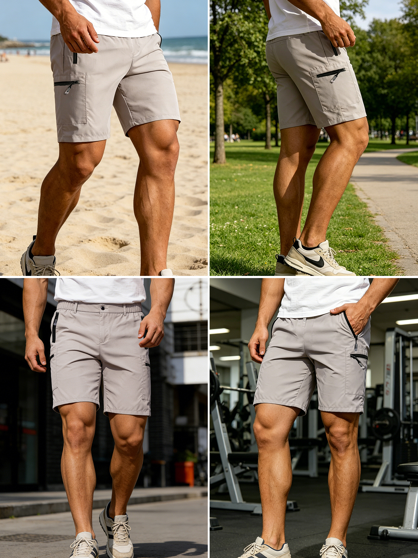 Men's Short Cargo Shorts Multi - Fishing Kit Compact のレビューと価格