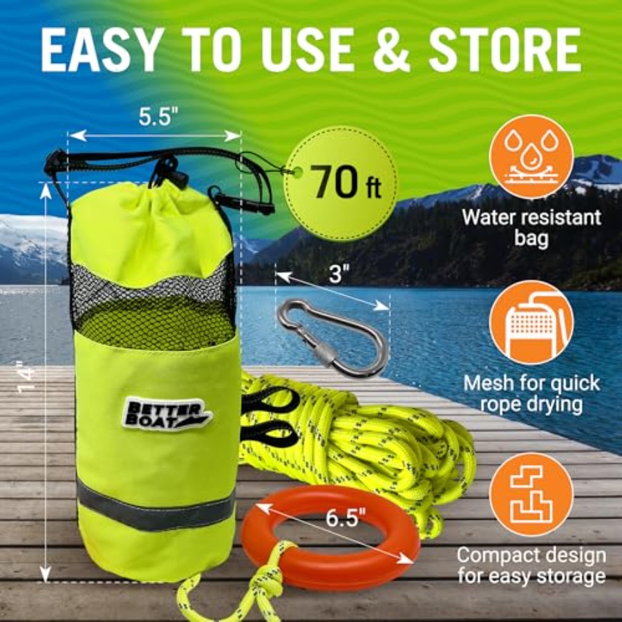 Water Throw Bag for Rescue Rop - Rescue Rope Throw のレビューと価格
