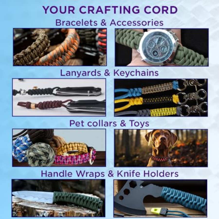 Reflective Paracord Rope 1000  - Para Cord 1000Ft のレビューと価格
