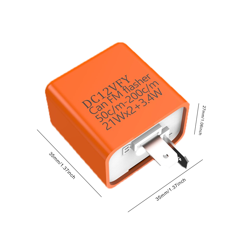 2Pin Motorcycle LED Flasher Re - Signal Panel Orange のレビューと価格