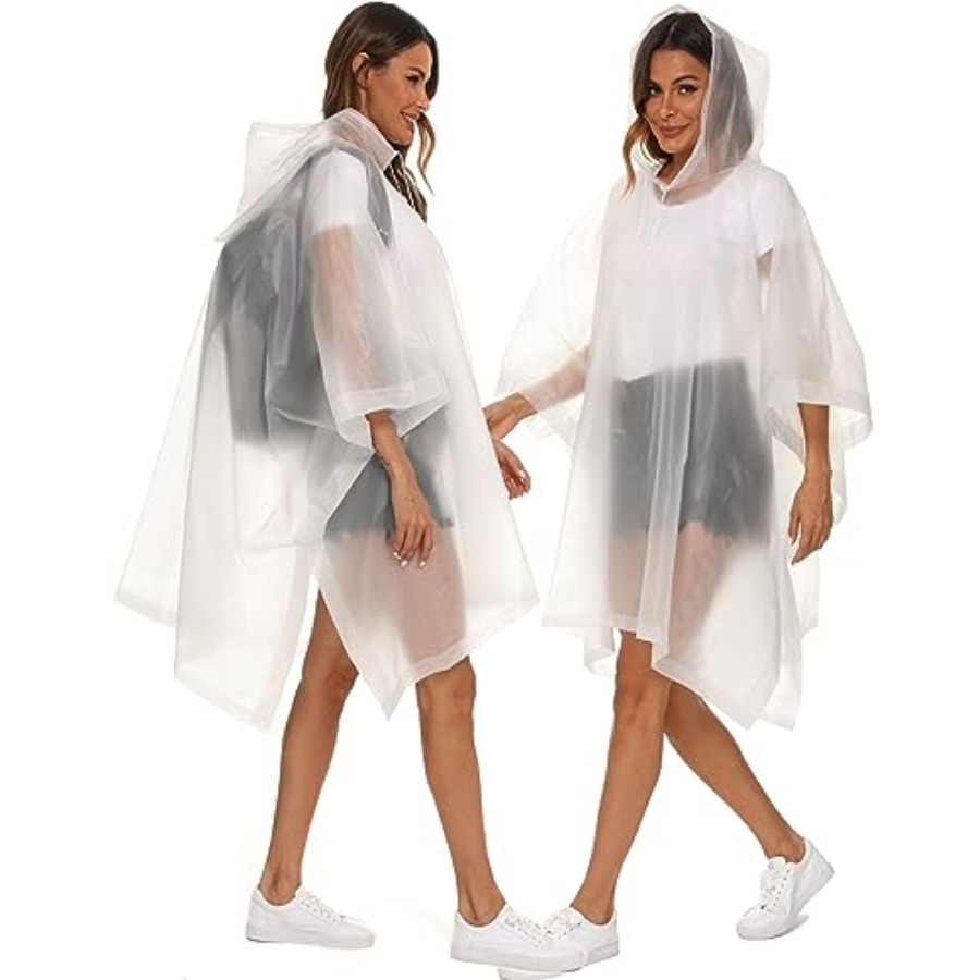 2 Pack Rain Ponchos for Adults - Emergency Poncho Rain のレビューと価格
