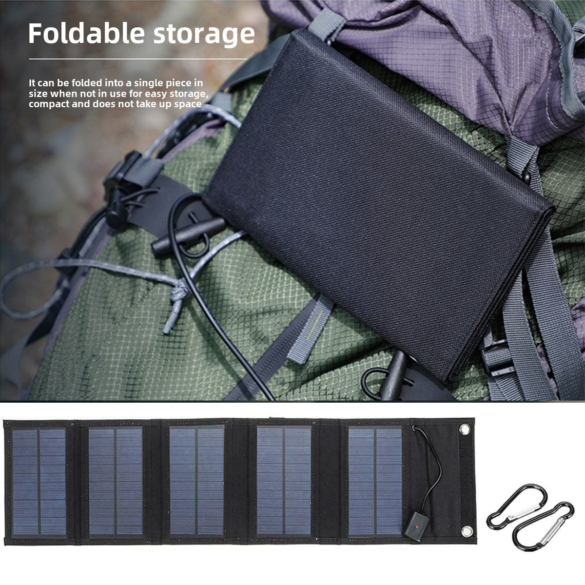 Backpack Carry Portable Foldab - Solar Emergency Charger のレビューと価格