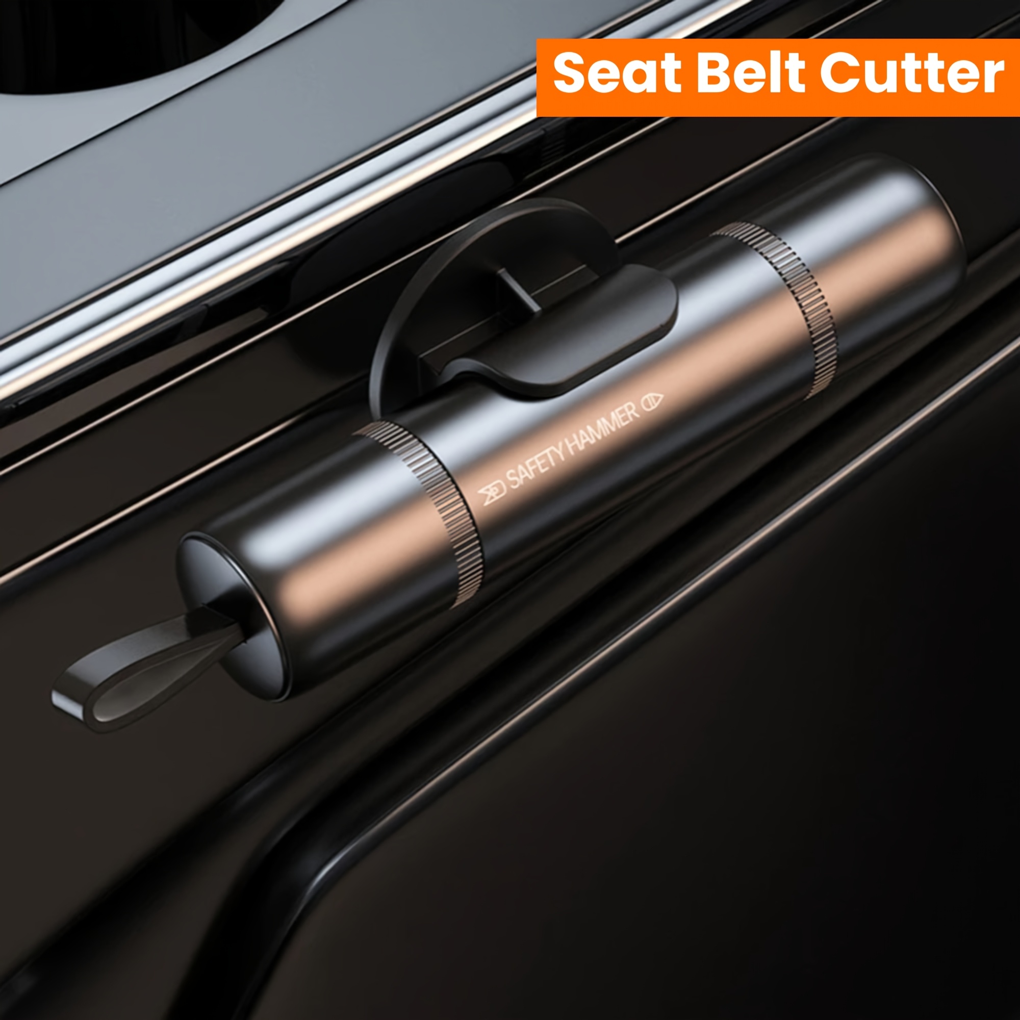 2-in-1 Car Safety Hammer with  - Rescue Rope Throw のレビューと価格