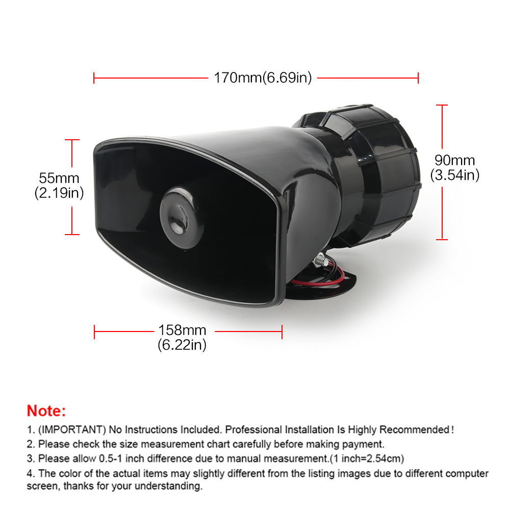 12V Speaker 130dB Wireless Ele - Emergency Whistle Loud のレビューと価格