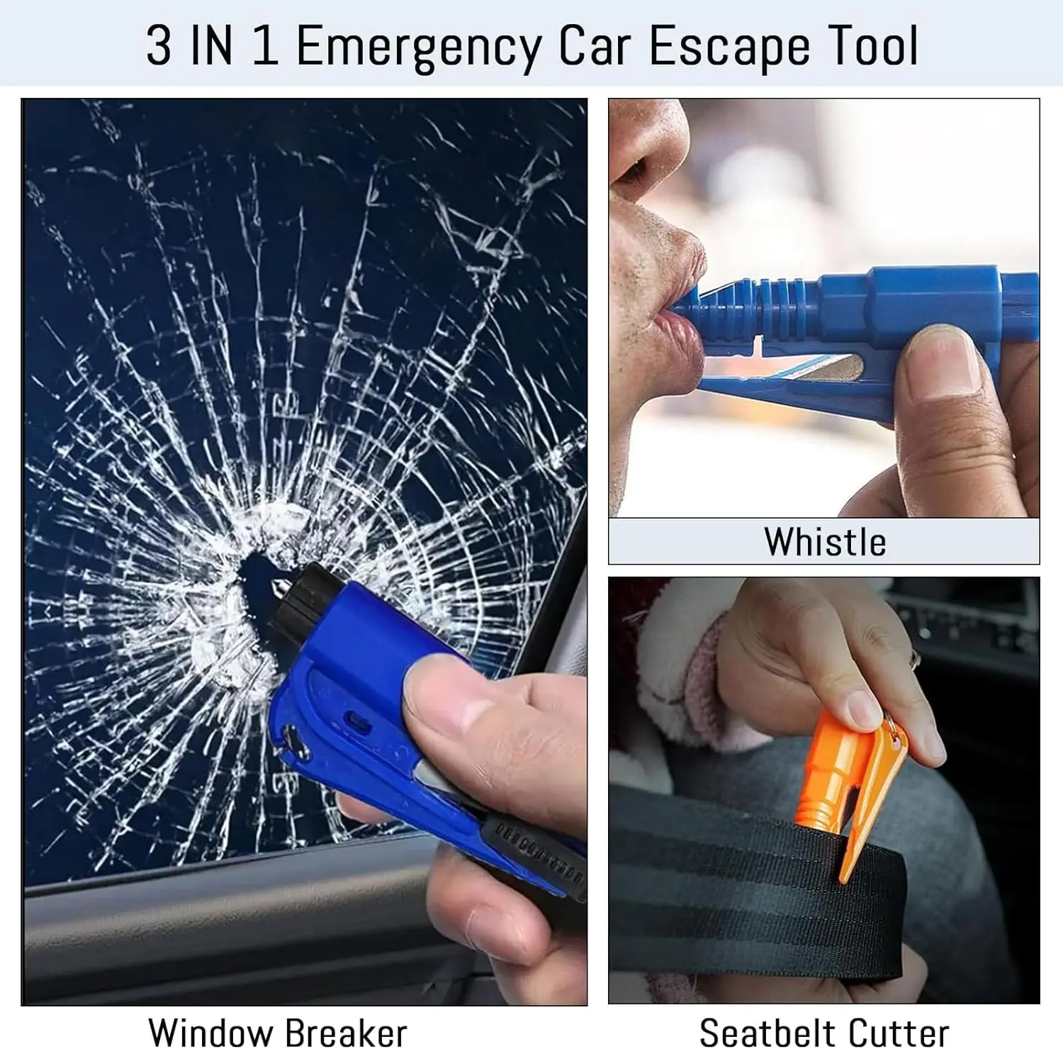 Safety Hammer Car Escape Tool  - Rescue Rope Throw のレビューと価格