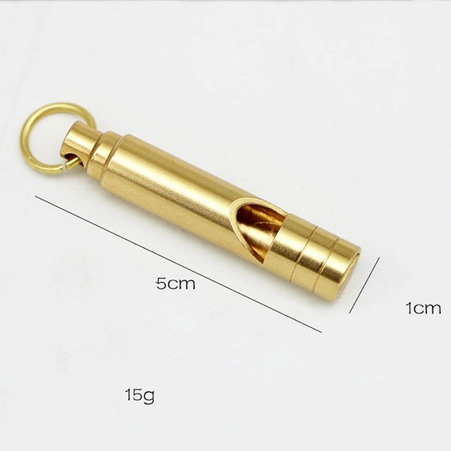 1/5pcs Brass Metal Emergency W - Emergency Whistle Loud のレビューと価格