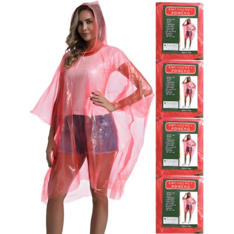4/6/12 Pack Disposable Rain Po - Emergency Poncho Rain のレビューと価格