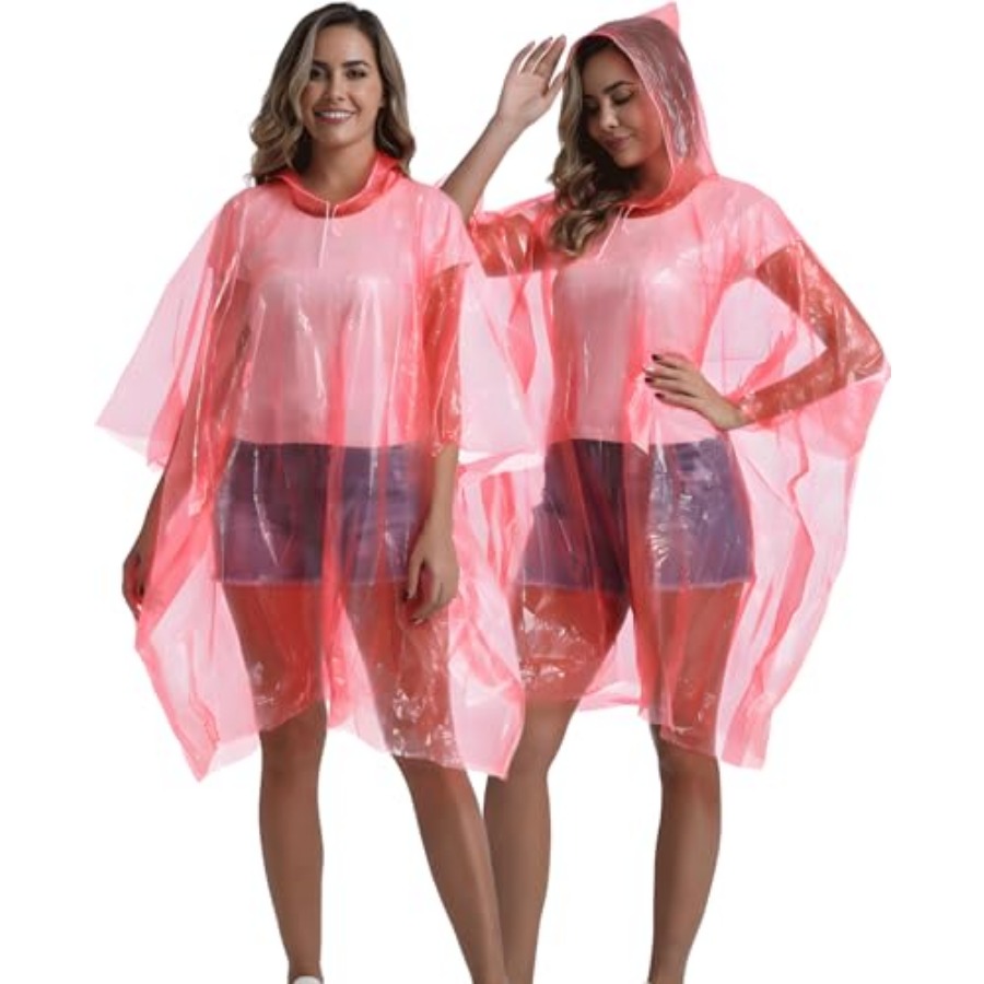 4/6/12 Pack Disposable Rain Po - Emergency Poncho Rain のレビューと価格
