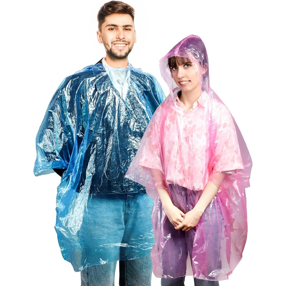 20 Pack Disposable Rain Poncho - Emergency Poncho Rain のレビューと価格