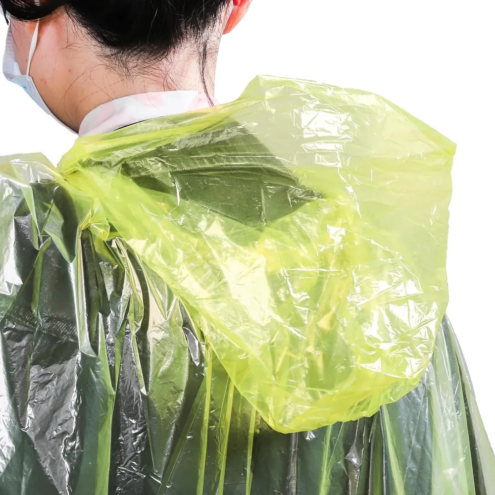 20 Pack Disposable Rain Poncho - Emergency Poncho Rain のレビューと価格