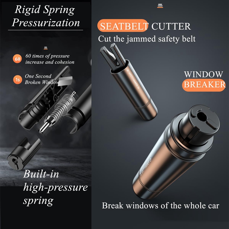 2 In 1 Car Safety Hammer Emerg - Rescue Rope Throw のレビューと価格