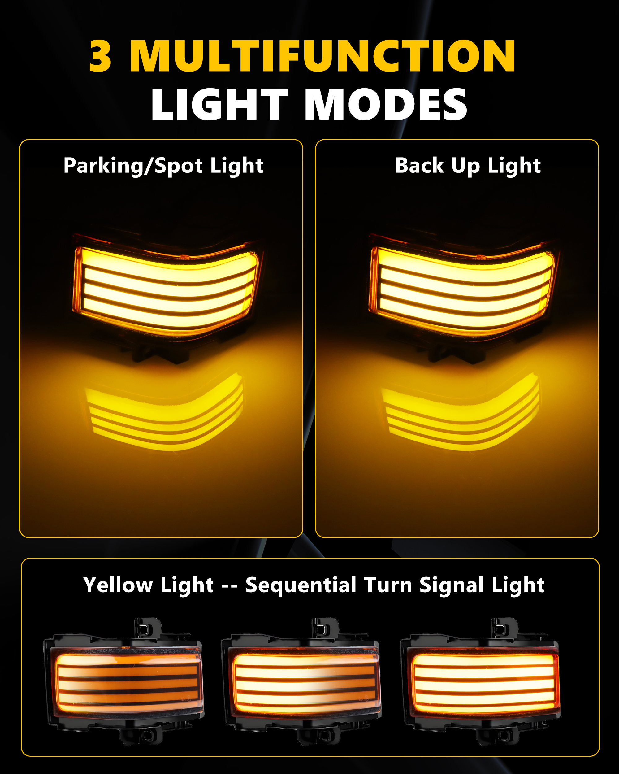 2Pcs Turn Signal Light Side Mi - Signal Panel Orange のレビューと価格