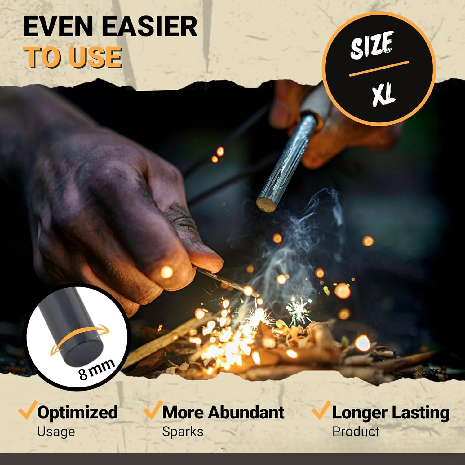Portable Outdoor Flint and Ste - Magnesium Fire Starter のレビューと価格