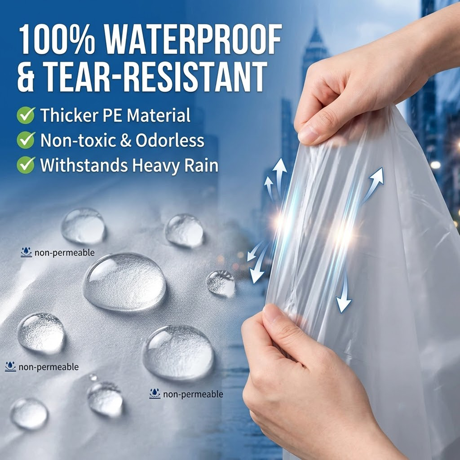 Unisex Portable Card Disposabl - Emergency Poncho Rain のレビューと価格