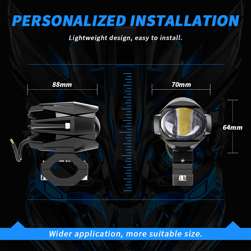 Motorcycle LED Fog Light Flash - Sos Light Strobe のレビューと価格