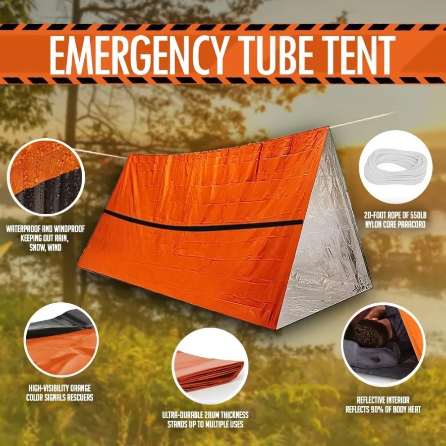 1PC Anti-rain Emergency Sleepi - Emergency Mylar Tent のレビューと価格