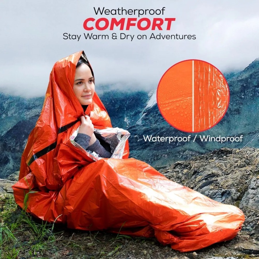 1PC Anti-rain Emergency Sleepi - Emergency Mylar Tent のレビューと価格
