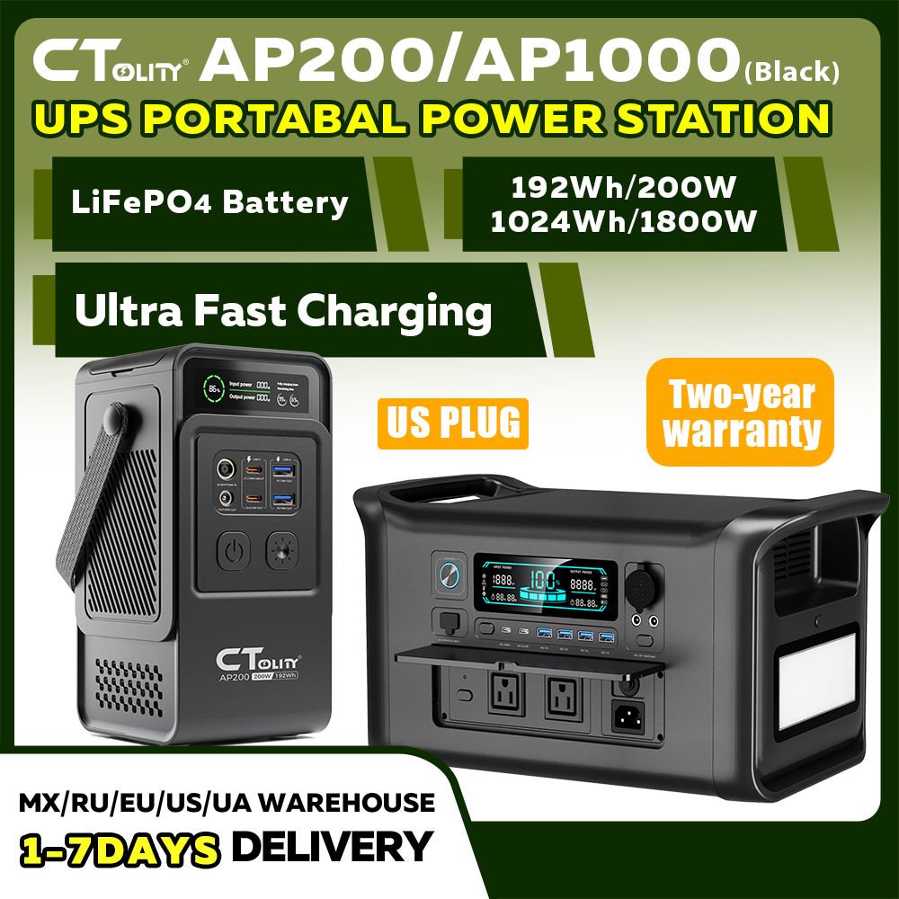CTOLITY AP200 AP1000 Black sty - Solar Emergency Charger のレビューと価格