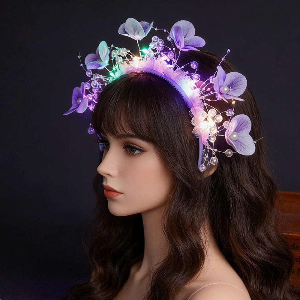 Glowing Flower Butterfly Headb - Sos Light Strobe のレビューと価格