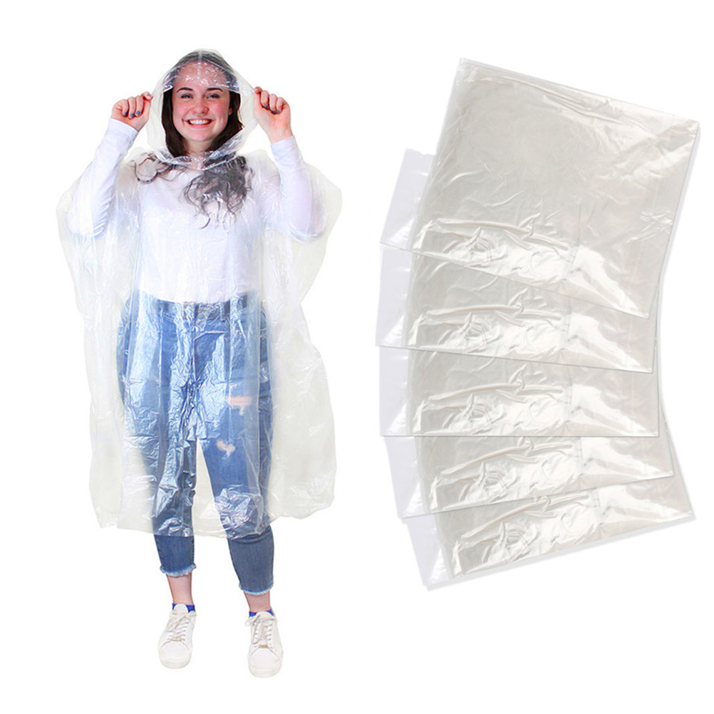 10Pcs Adult Disposable Raincoa - Emergency Poncho Rain のレビューと価格