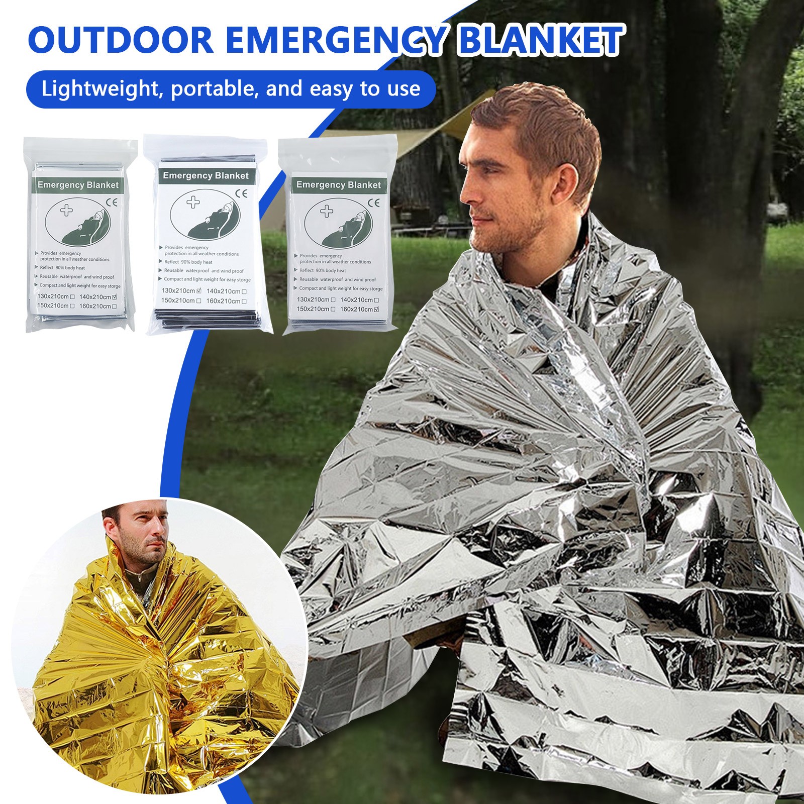 Outdoor emergency blanket port - Survival Blanket Reflective のレビューと価格