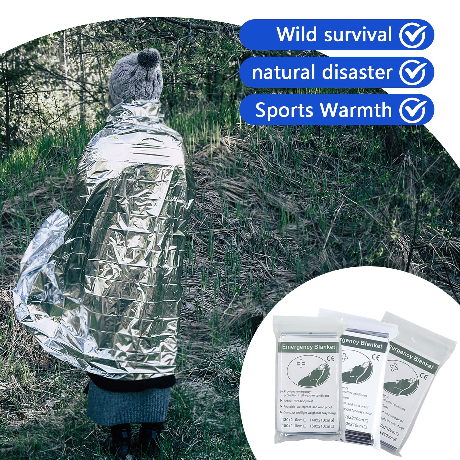 Outdoor emergency blanket port - Survival Blanket Reflective のレビューと価格