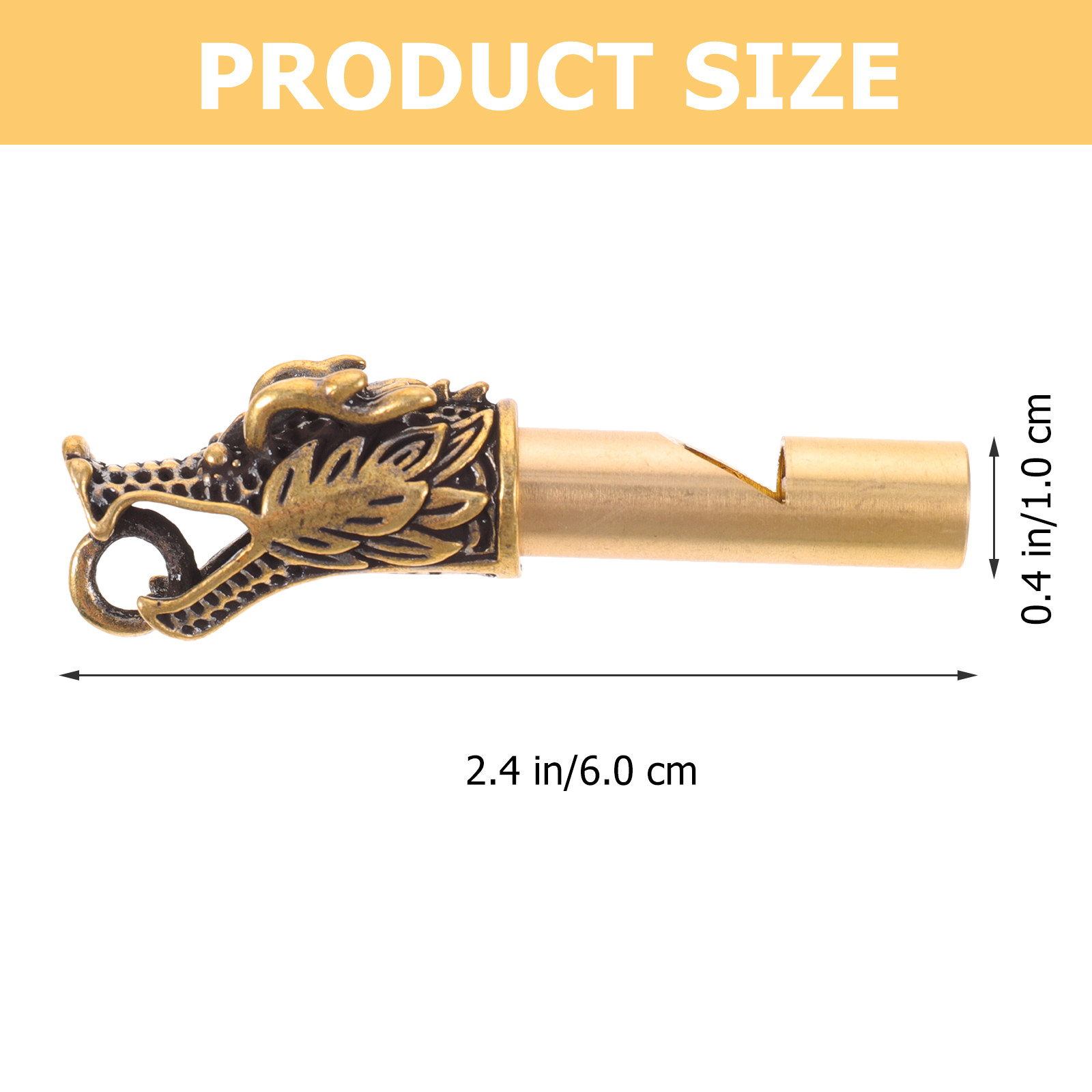 Delicate Brass Whistle Keychai - Emergency Whistle Loud のレビューと価格