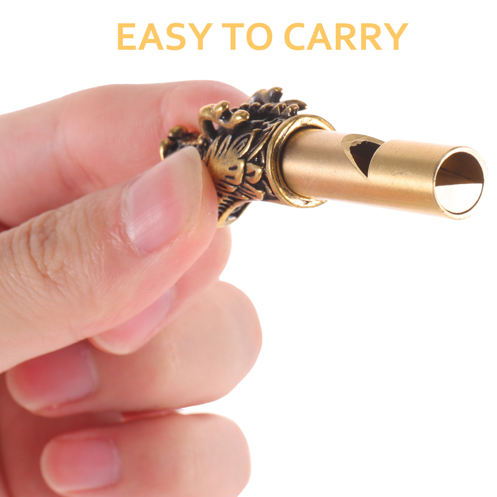 Delicate Brass Whistle Keychai - Emergency Whistle Loud のレビューと価格