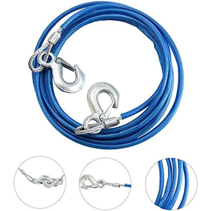 Car Towing Rope 3-7 Tons Steel - Rescue Rope Throw のレビューと価格