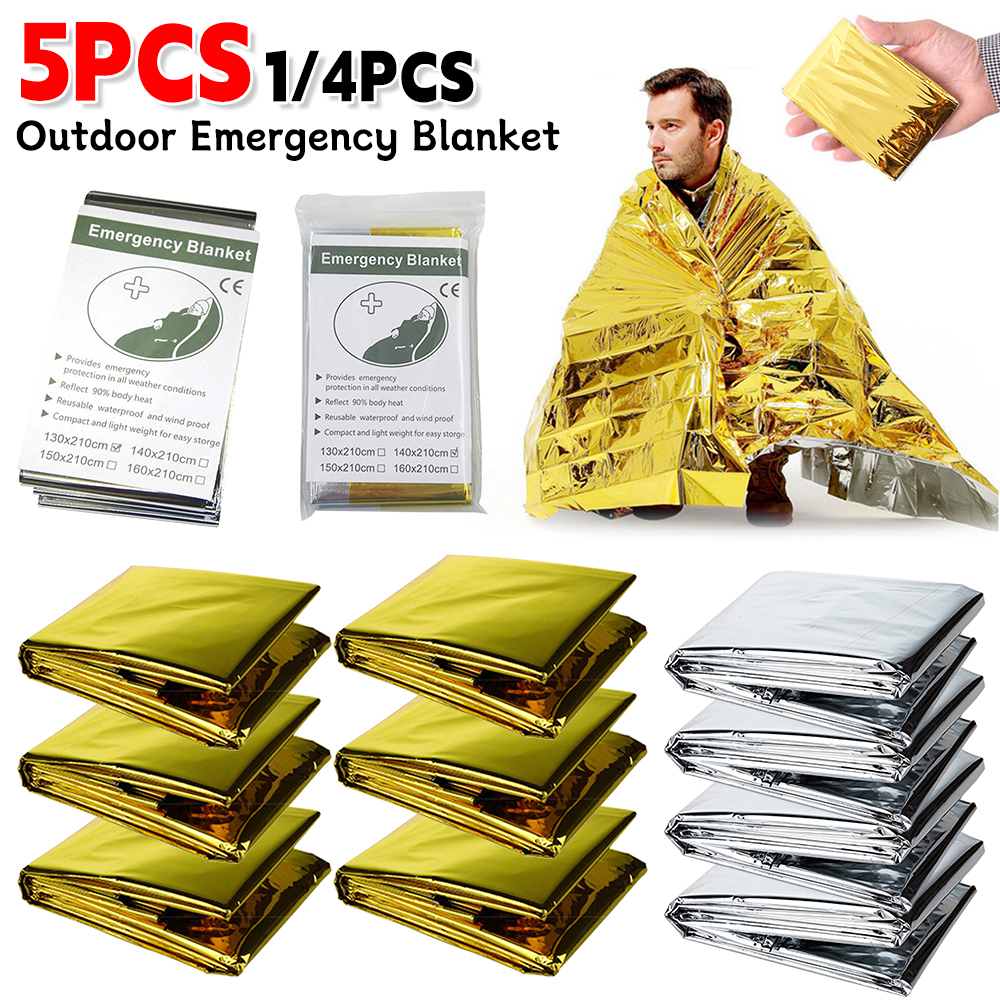 5Pcs Outdoor Emergency Blanket - Bivy Bag Emergency のレビューと価格