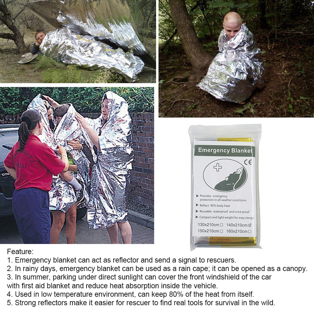 5Pcs Outdoor Emergency Blanket - Bivy Bag Emergency のレビューと価格