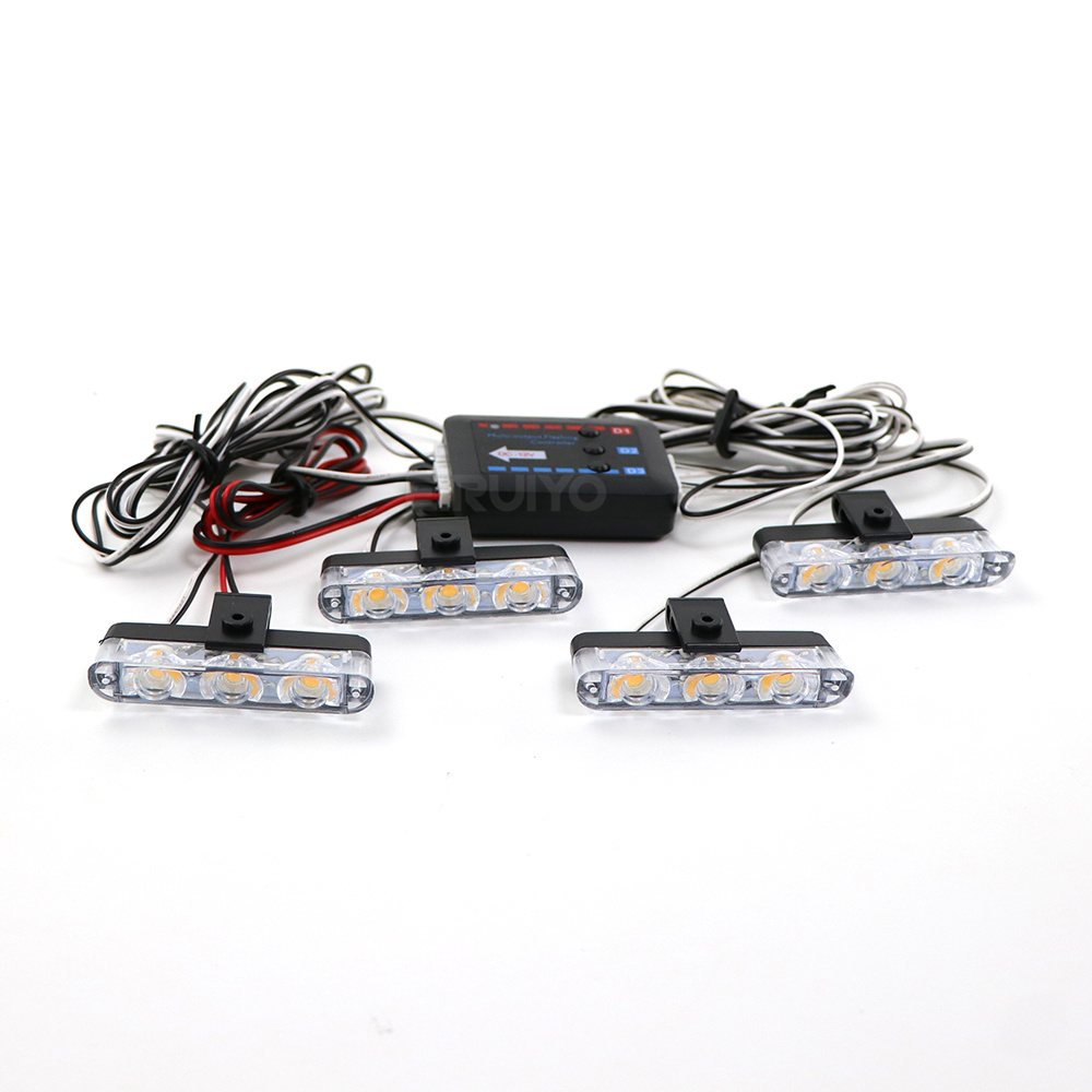 4x 3 LED Grill Car LED Strobe  - Sos Light Strobe のレビューと価格