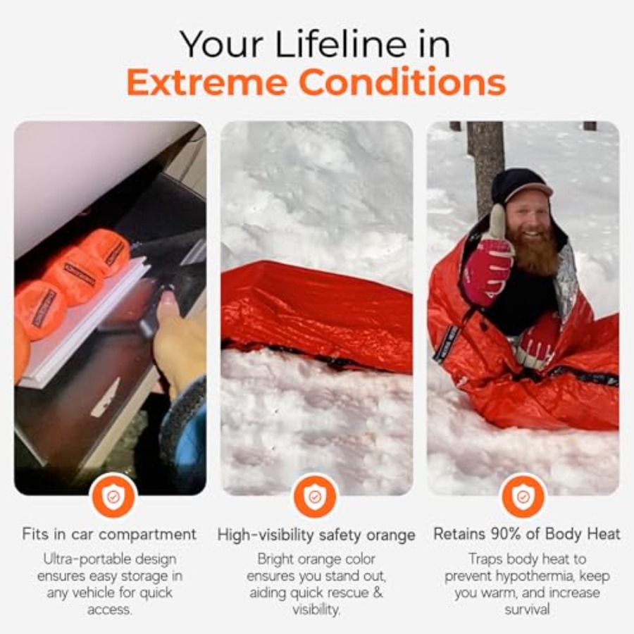 Emergency Sleeping Bag Ultrali - Emergency Mylar Tent のレビューと価格